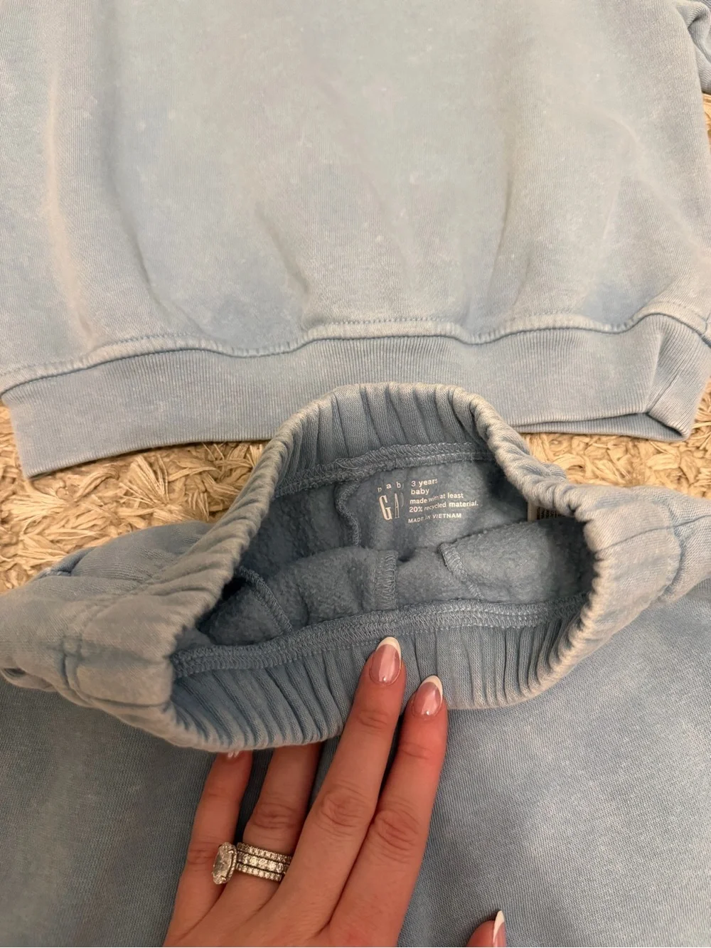 GAP Light Blue Kids Sweatshirt & Jogger Set